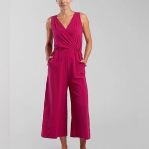 Title Nine Magenta Sleeveless Jumpsuit